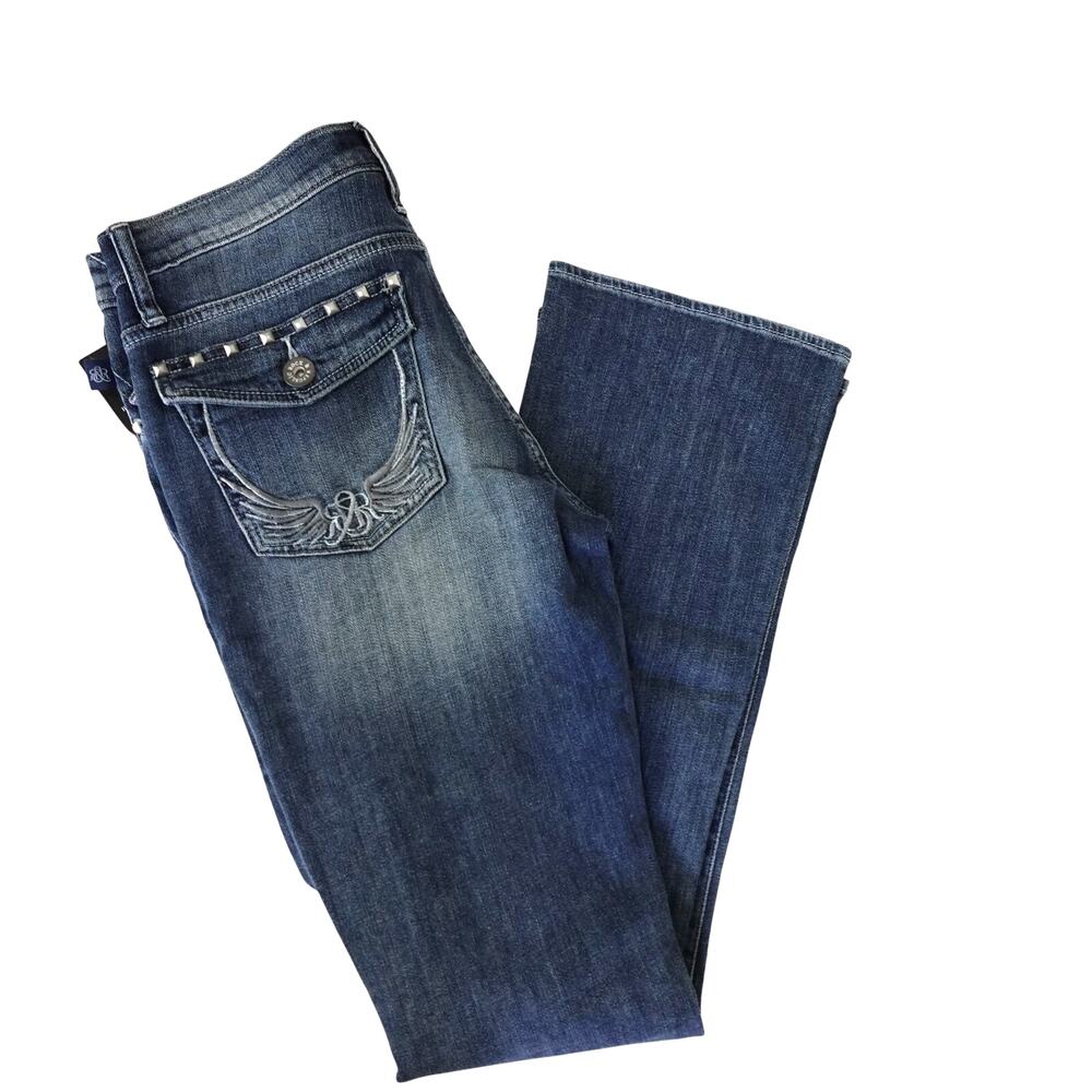 NWT Rock & Republic Bootcut Jeans Size 8 Kasandra Busby Western Low Rise Y2K